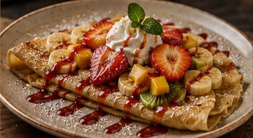 Crêpe aux fruits