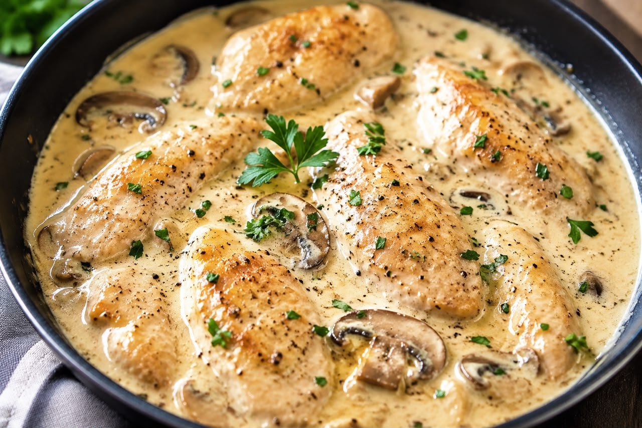 Blanc de Poulet à la Crème fraiche